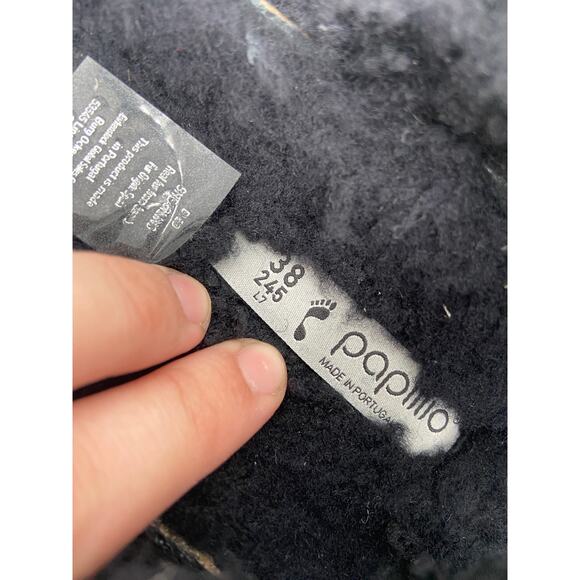 Papillio by Birkenstock Arizona Big Buckle Genuine Shearling Slide Sandal 7 NWOB - Picture 2 of 6